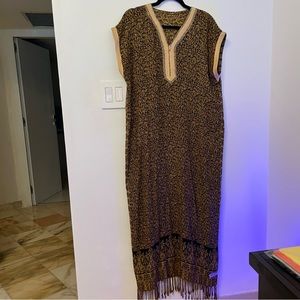 Authentic Moroccan caftan very detailed was purchased in Morocco one size